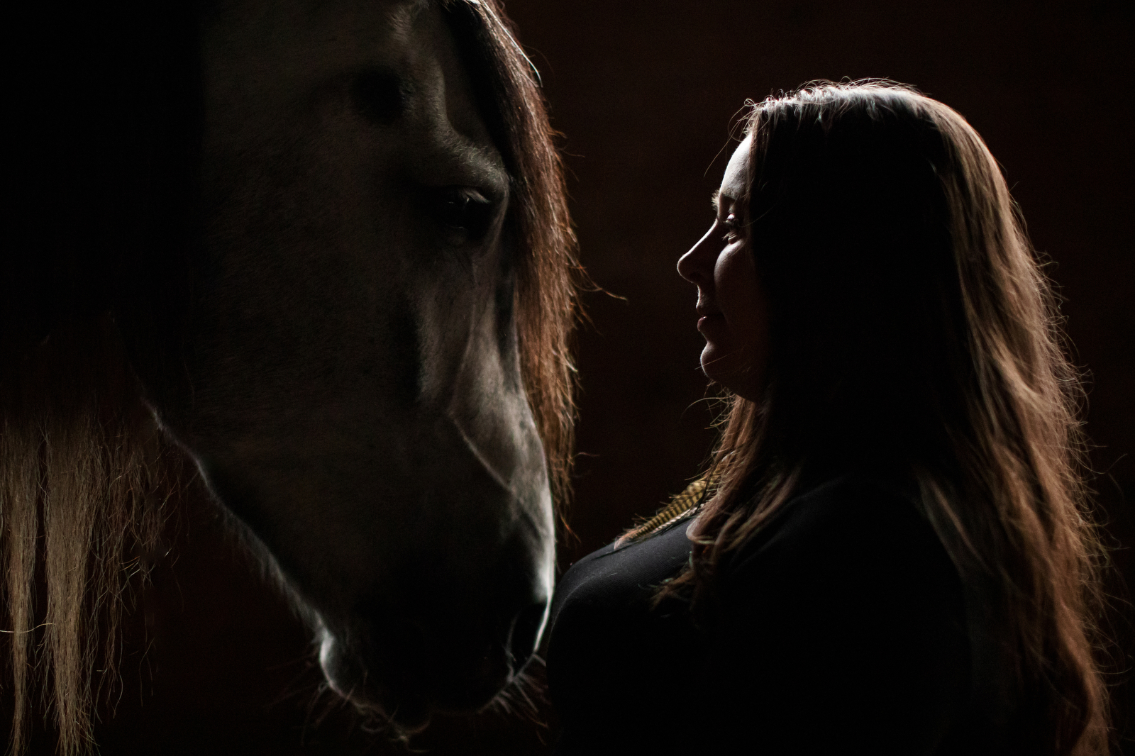 Woman with horse